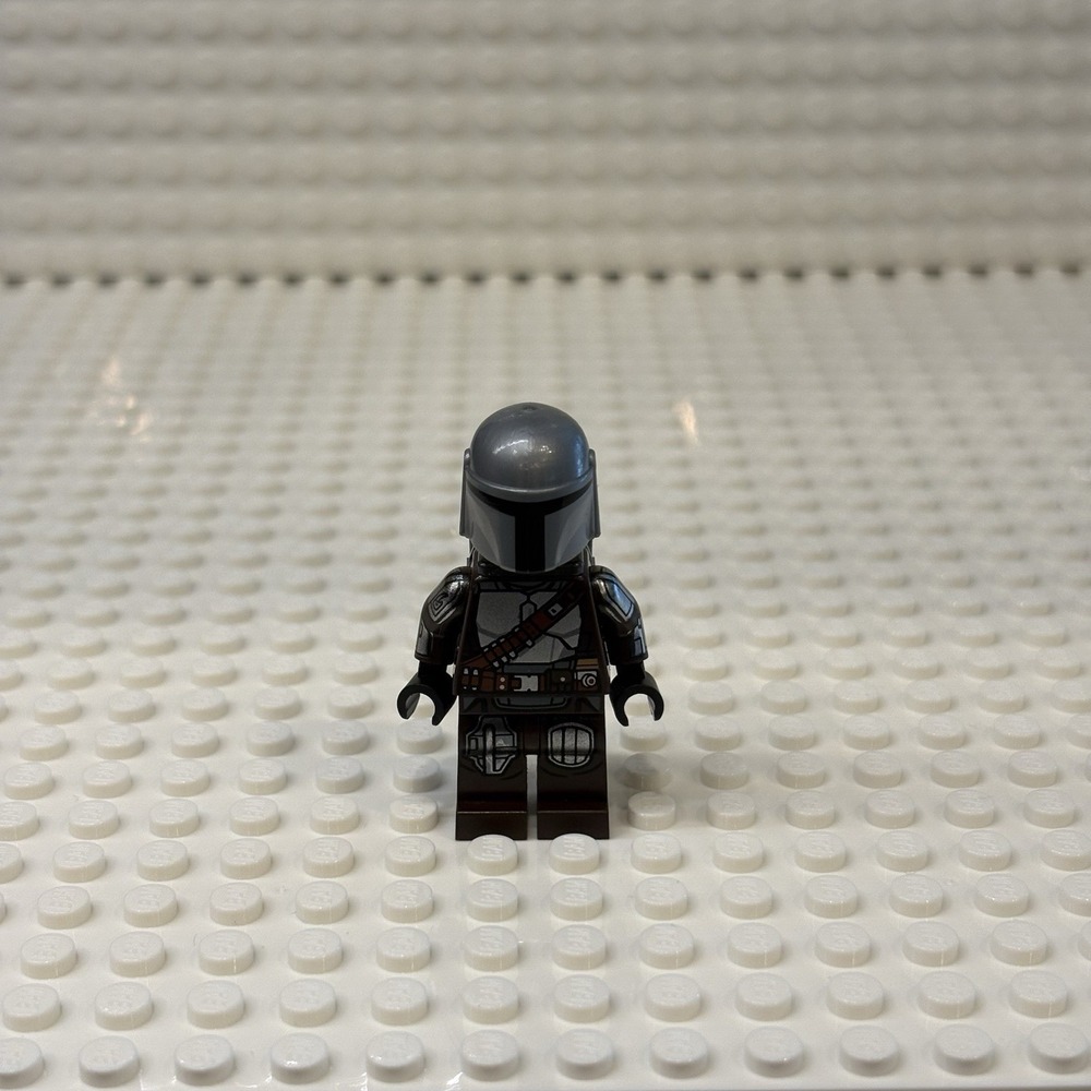 LEGO The Mandalorian Din Djarin Mando Silver Beskar & Jet Pack STAR WARS Minifig